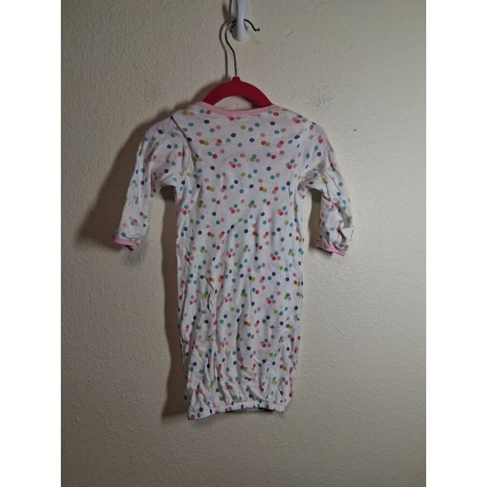 Gerber Cotton Sleep Sack Plka Dots Infant Baby Girls 0-6 Months